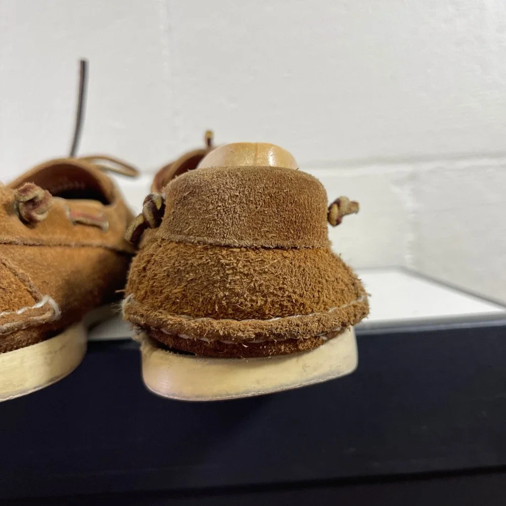 Polo Ralph Lauren Brown Suede Boat Shoe Slip On Men's Size 10.5 D